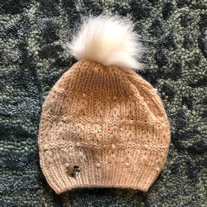 Betsey Johnson pink beanie